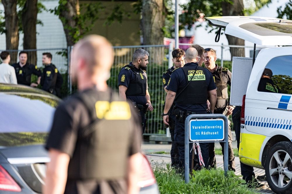 politi og beredskab på stedet